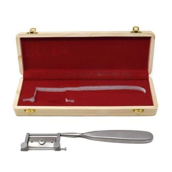 Skin Grafting Handle with Wodden Box