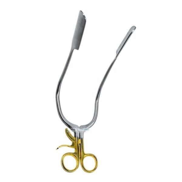 Lateral Vaginal Wall Retractor Golden Handle